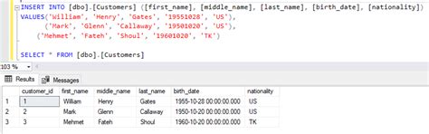 sql server insert multiple values.